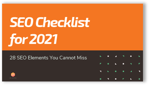 SEO checklist front cover